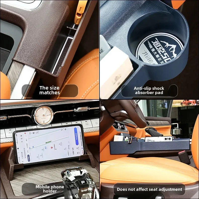 Car Central Control Storage Box Water Cup Mobile Phone Holder For Great Wall GWM WEY Tank 500 2022 2023 2024 Car Accessories