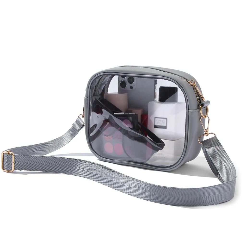Clear Bag Stadium Approved, Crossbody Transparent Bag for Concerts Sports Events, Purses for Men & Women