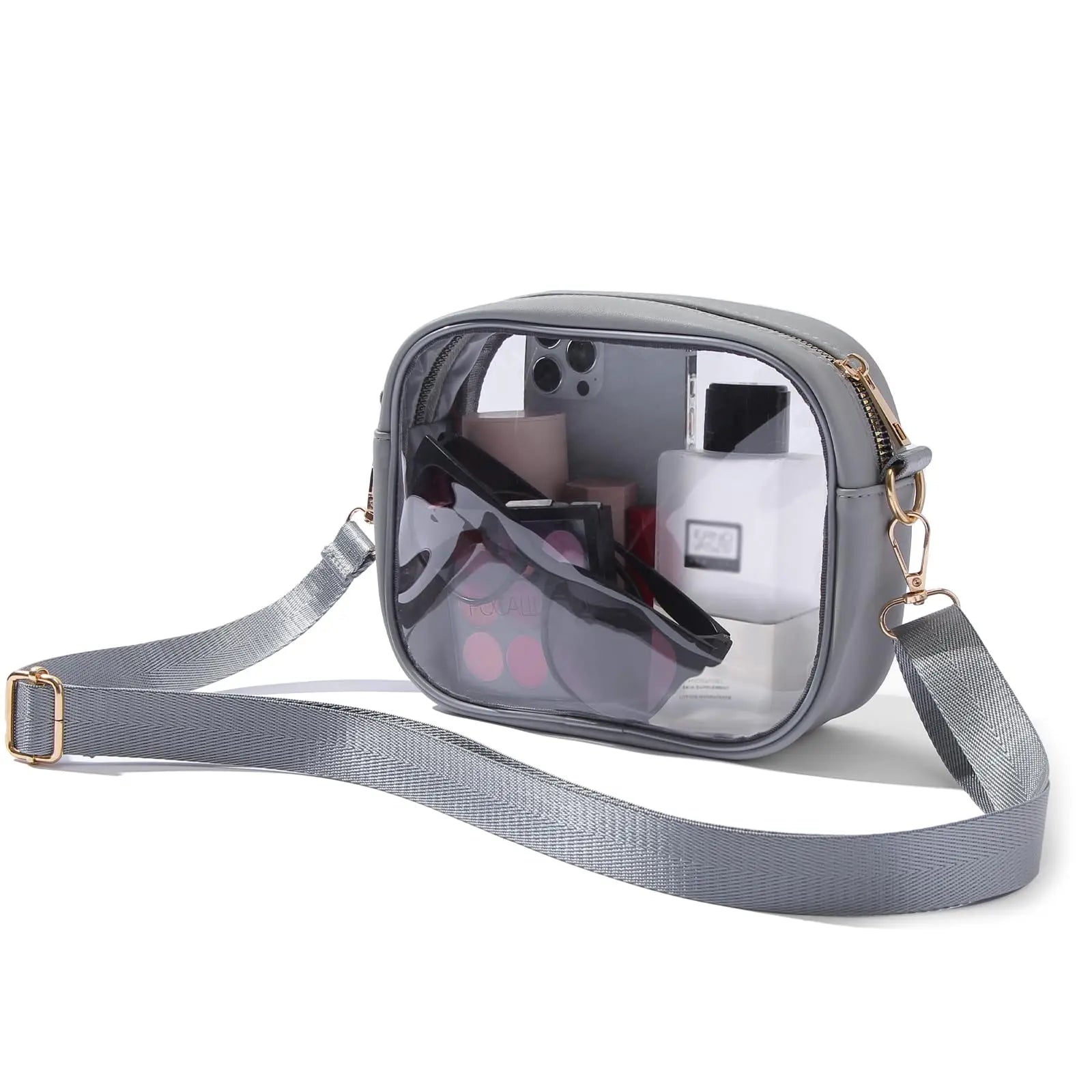 Clear Bag Stadium Approved, Crossbody Transparent Bag for Concerts Sports Events, Purses for Men & Women