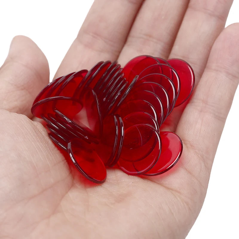 100pcs 19mm Poker Chips Count Bingo Chips Bingo Game Cards Plastic for Games