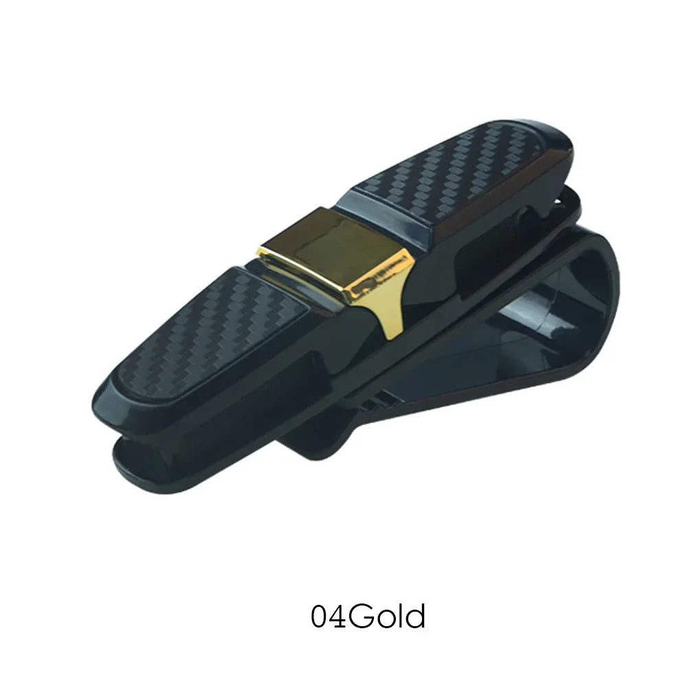 Car Glasses Case Auto Sun Visor Glasses Holder Sunglasses Clip Card Holder Eyeglasses Accessories Car Accessories Interior
