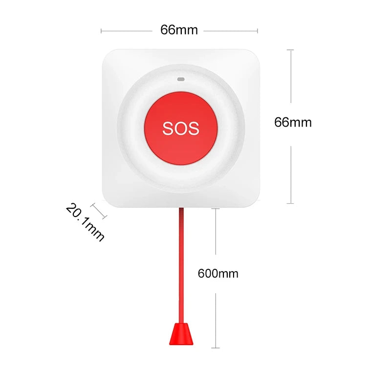 NEW Tuya WiFi Smart SOS Call Button Wireless Caregiver Pager Phone Alert Transmitter Emergency Call Button for Elderly Patient