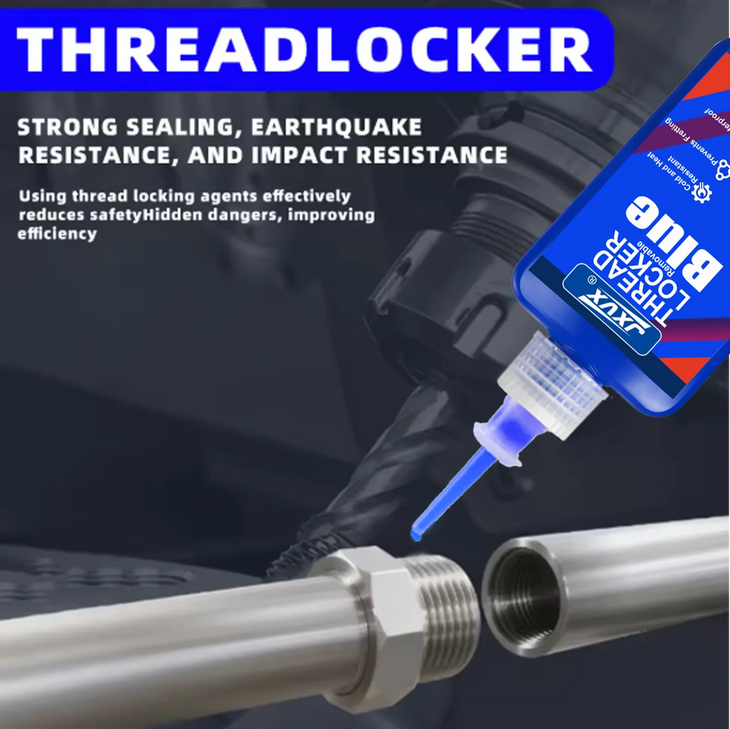 JXVX 50ML243 Blue Thread Locking Agent Medium Strength Anaerobic Adhesive, Suitable for Locking and Sealing Metal Bolts and Nu.