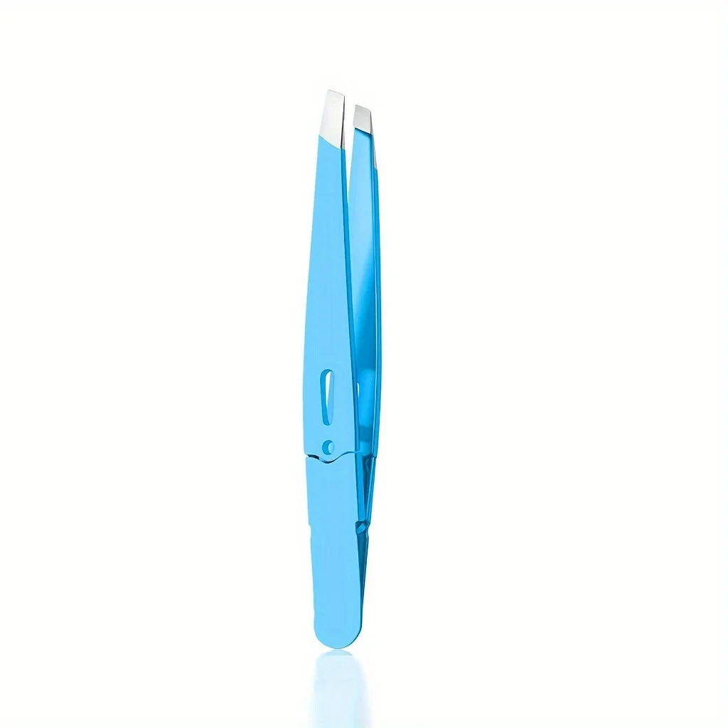 Precision Eyebrow Tweezers Durable Stainless Steel Non-Slip Grip for Facial Hair Removal Perfect for Everyday Beauty Routine