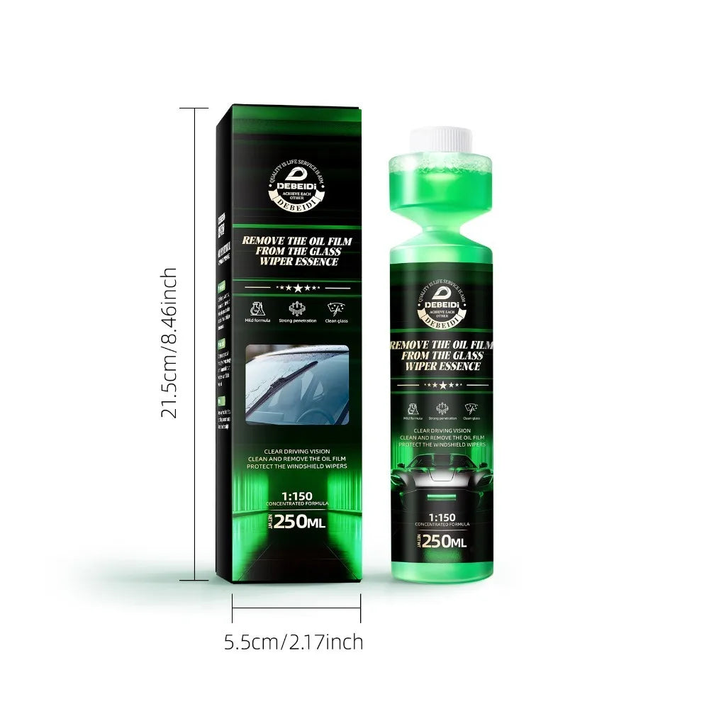 250ml Super Concentrated Glass Cleaner Removes Oil Film Wiper Essence Clears Bird Droppings Stains Car Cleaning Tool