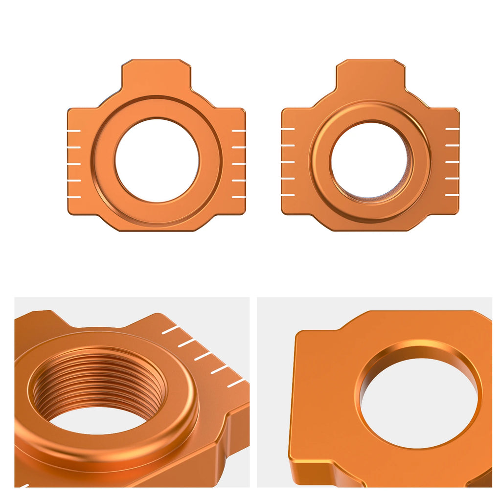 For KTM 690 SMC R 690 Enduro Axle Block Chain Adjusters for KTM 790 Duke 890 ADV/R 950 LC8 990 SMT ADV 1190 RC8 1290 SAR SAS SAT