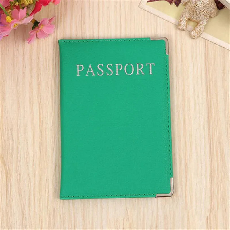 1PC Pink Travel Passport Cover Women Pu Leather Cute Holder Passport Case Lovely Girl Passport Bags Travel Covers for Men Unisex