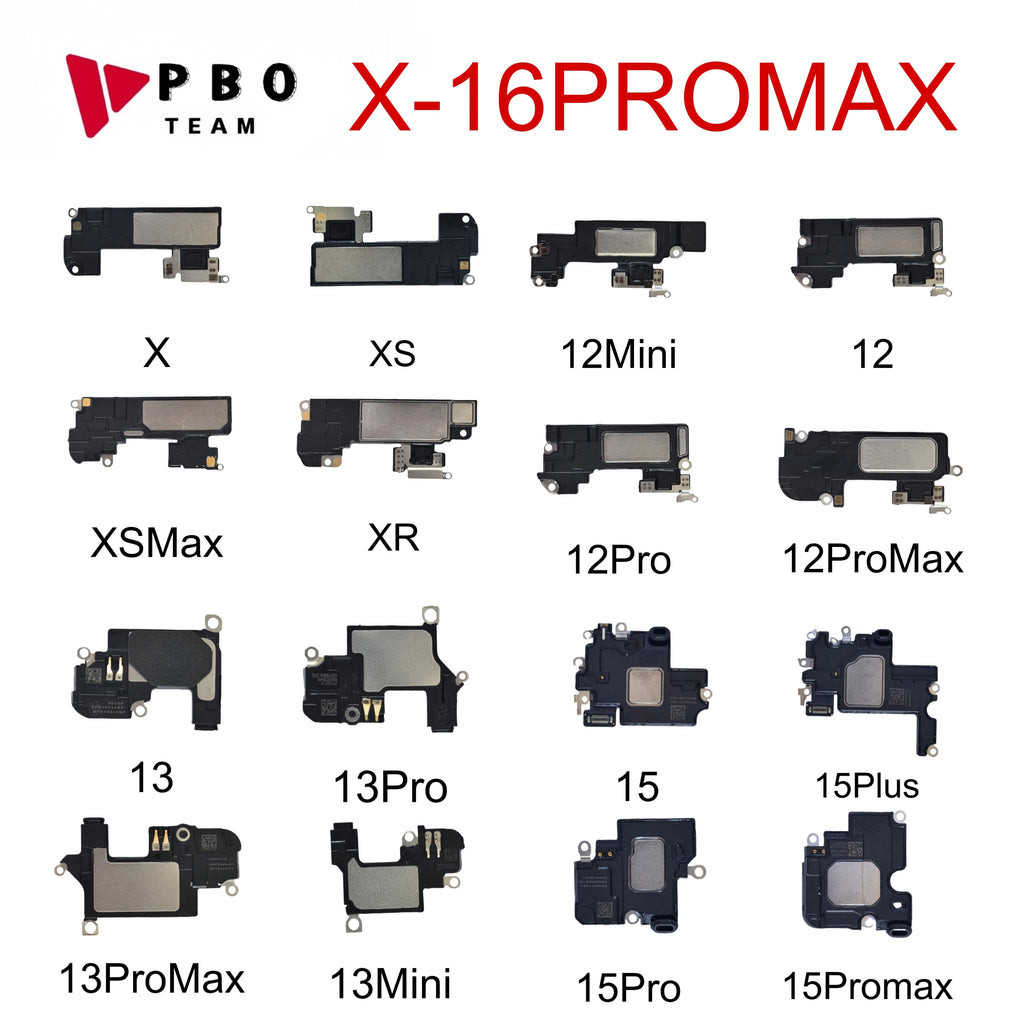 1PCS Ear Speaker Earpiece for iPhone 11 12 13 14 15 16 Pro Max Mini X XS XR Sound Flex Cable Ear Pieces Replacement Repair Parts