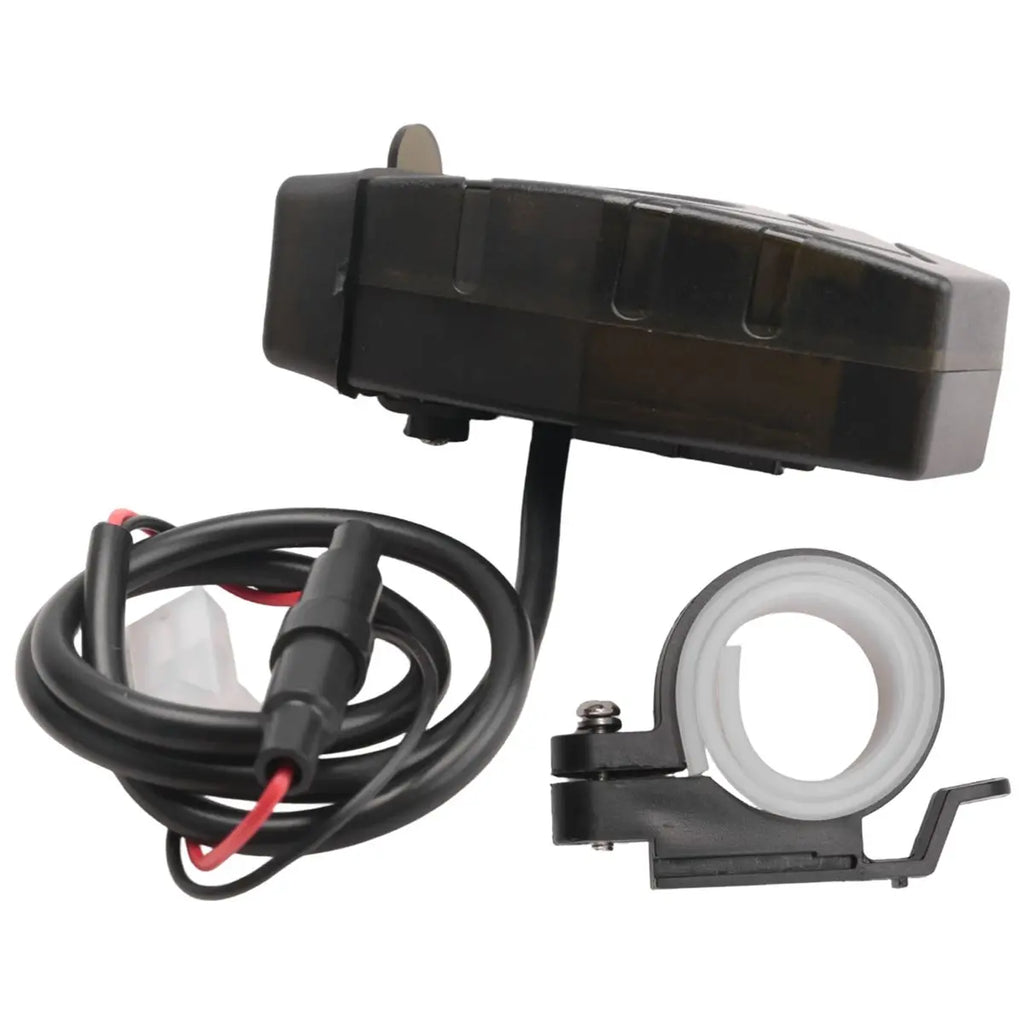 C1FB 20-80V E-Bike Handlebar USB Charger 24V 36V 48V 60V QC3.0 Quick Charger Adapter(Red Light)
