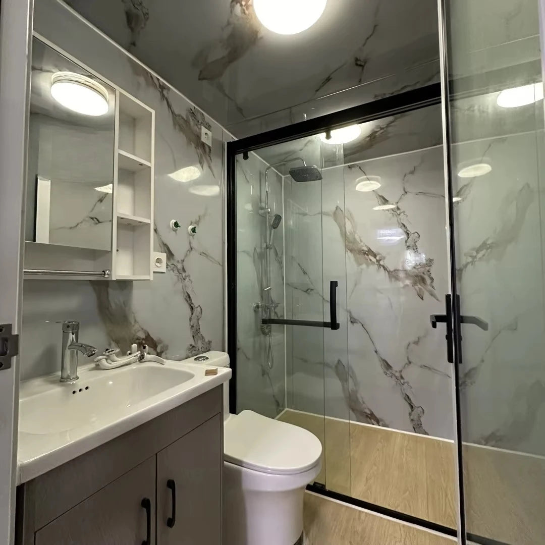 Luxury Expandable Prefabricated Container House Low Cost Modern Steel Building 2 Bed 1 Bath Durable Fire Resistant Comfortable R