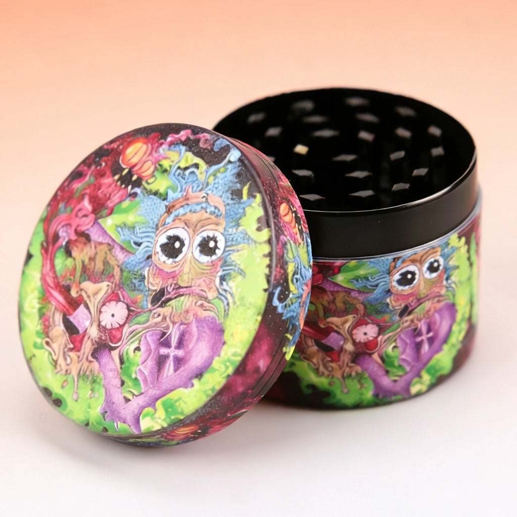 2Inch/50mm 4 Layers Tree Monster Metal Herb Grinder Portable Gift