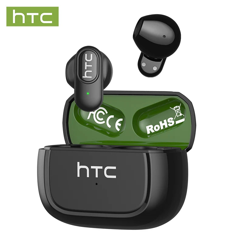 Auriculares Traductor DeIdioma 2026 Surround Sound HTC NE51 AI Translation Earbuds In-Ear Sport Secure Fit for Running Gym
