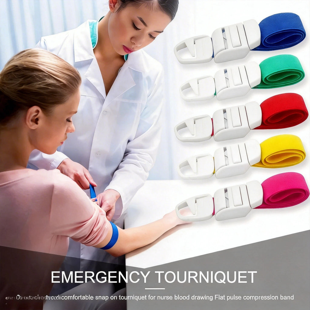 Quick Release Medical Tourniquet: One-Hand Operation Buckle Bandage for Life-Saving Hemorrhage Control in Survival Kits