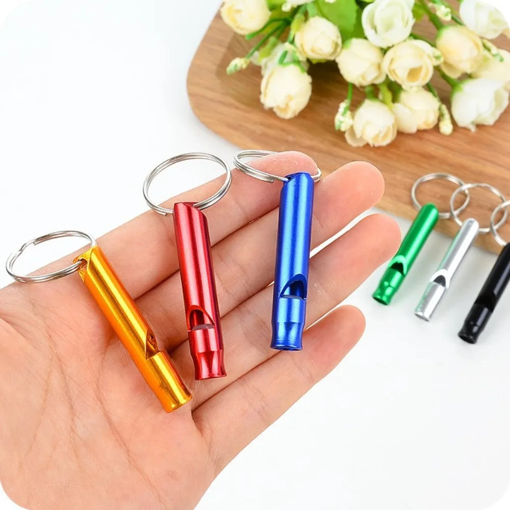 1/10pcs Outdoor Aluminum Alloy Small Whistle Emergency Whistle Fire Training Survival Whistle for Activities Like Camping Hiking