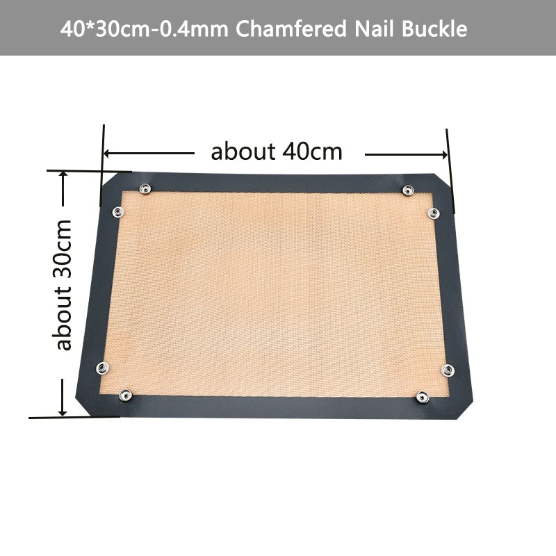 1Pc Silicone Baking Mat with Button Non-Stick Reusable Heat Resistant Pastry Mat Leak Proof Cookie Sheet for Oven Baking Supply