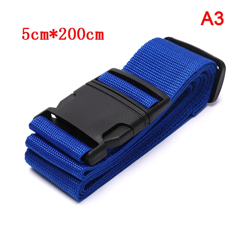 Travel Luggage Strap Adjustable Password Lock Packing Belt Baggage Secure Lock Anti-theft Luggage Strap Bundling Belt