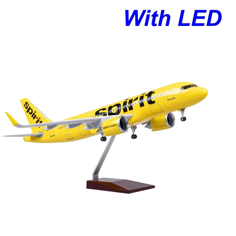 47cm Toys Model Airplane A320 B737 B747 B777 B787 MD-11 American Spirit NWA MD11 Resin Plane With Light Collection