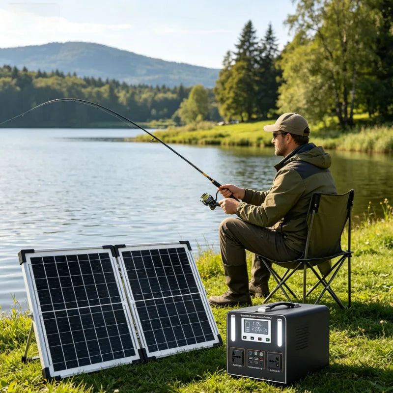 600W Portable Power Station 220V LiFePO4 High Power 555Wh 55Ah Solar Outdoor Mobile Power Supply Home Emergency Energy Storage