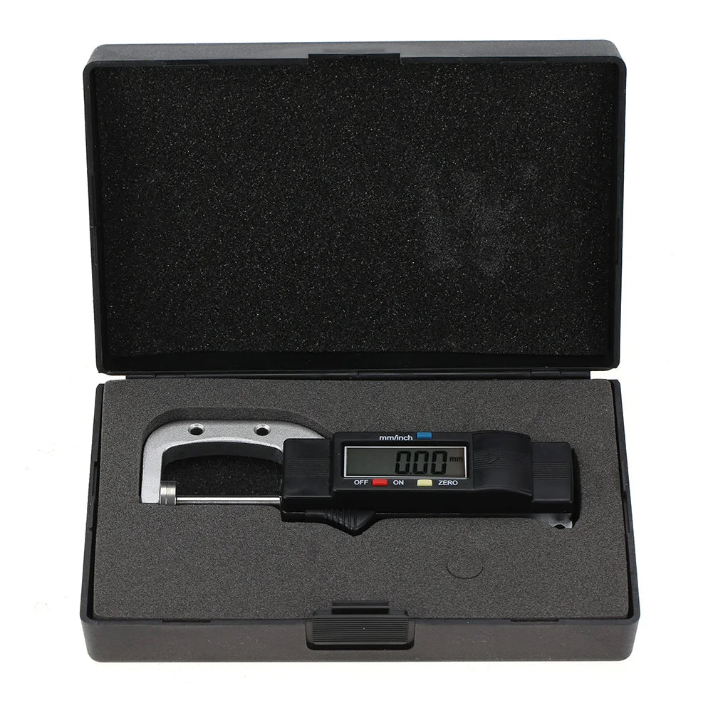 Digital Thickness Gauge Horizontal Type Electronic Digital Display Caliper Thickness Gauge Measuring Tool 0-25mm Thickness Gauge