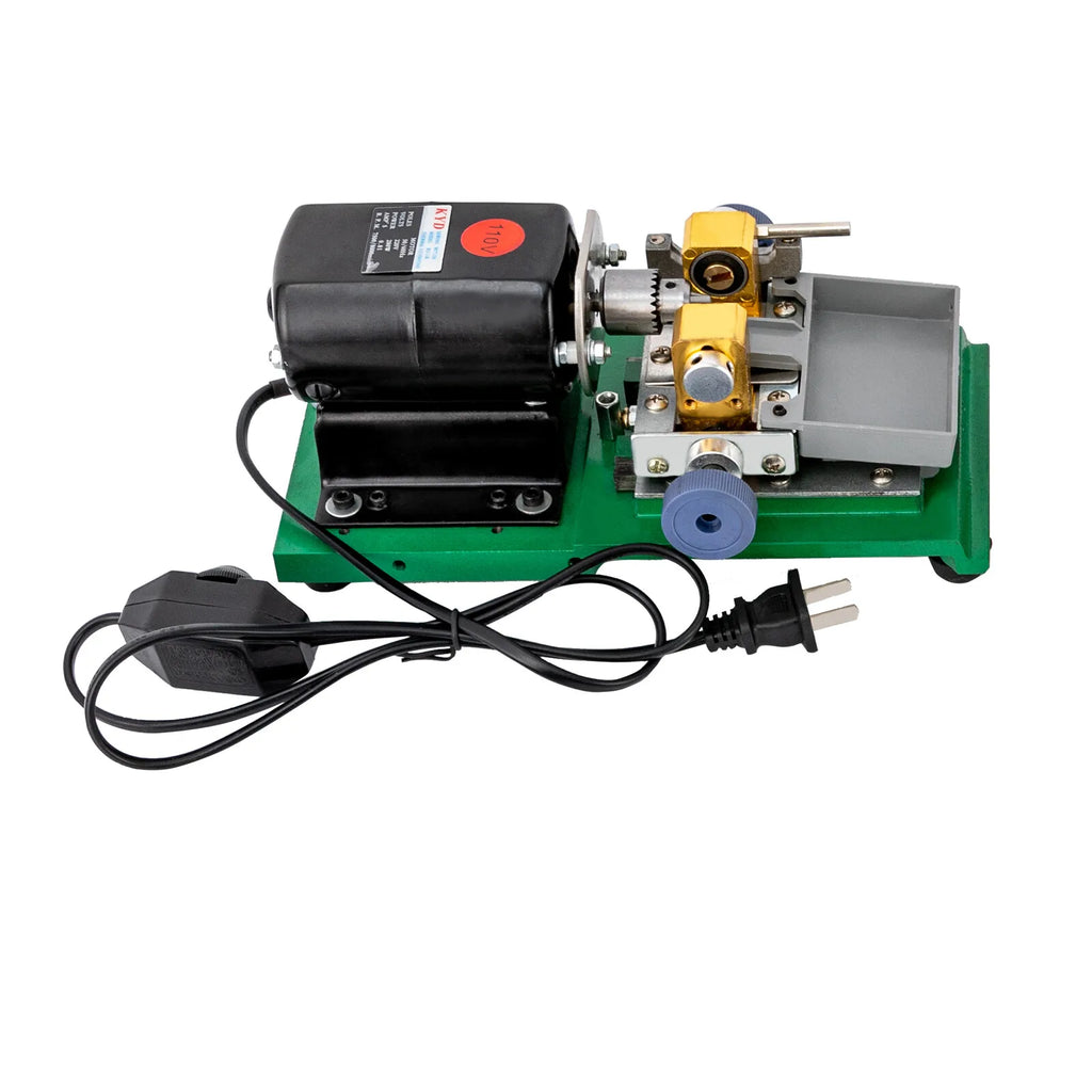Green, Jewelry Hole Punch, Variable Speed Depth Adjust, Pearl Drilling Machine 280W 110V, for Jewelry Bead Drilling, Suitable Jewelry Diameter 0.2-1.38inch, Aluminum Body