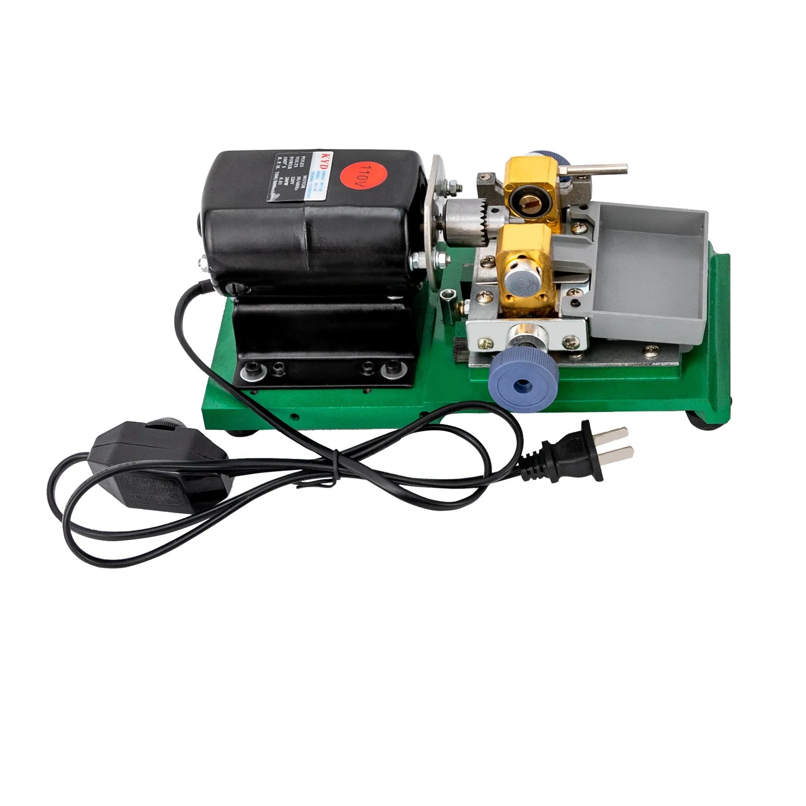 Green, Jewelry Hole Punch, Variable Speed Depth Adjust, Pearl Drilling Machine 280W 110V, for Jewelry Bead Drilling, Suitable Jewelry Diameter 0.2-1.38inch, Aluminum Body