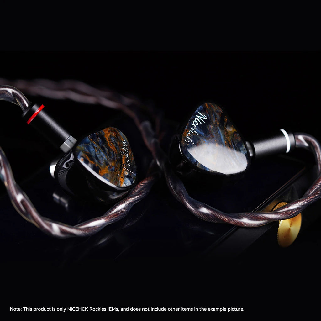 NICEHCK Rockies In Ear Monitor 1DD+2 Knowles BA+2 Sonion EST Hybrid Drivers 2-in-1 Plug Resin Shell 2Pin HiFi Earpho