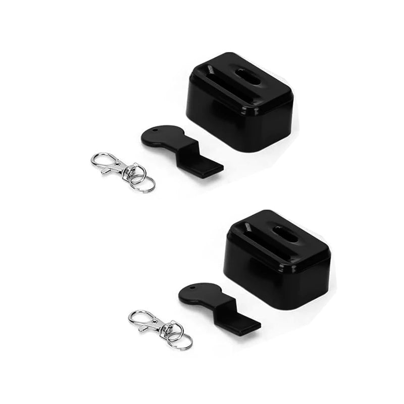 2 Pack Safety Rope Seat Belt Latch Security Door Straps-Locks Using The Seatbelt Anchor For Motorhome Cab Anti-Theft Accessories