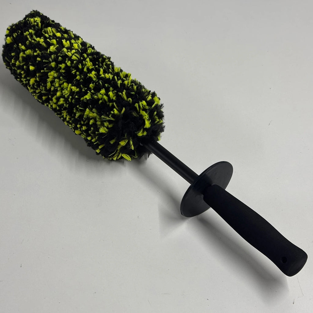 Wheel Barrel Brush with Ergonomic Handle Car Wheel Cleaner Brushes Non Scratch Multipurpose for Wheels Rim Clean Car Detailing