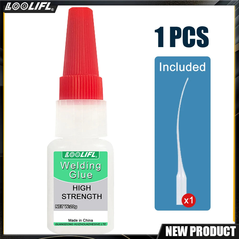 Oily Welding Adhesive, Super Glue, Metal Adhesive, Acrylic Adhesive, Home & Garden Repair Tool, For Iron Aluminum Copper Stainless Steel Wood Plastic Glass Leather Rubber, High Strength Fast Setting.