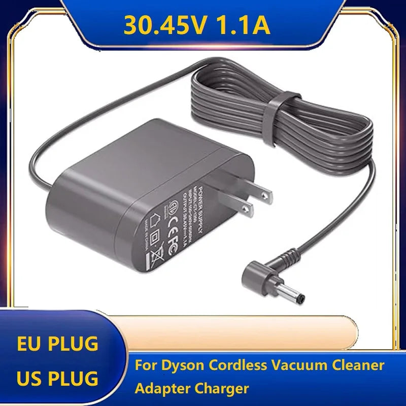 Charger 30.45V For Dyson V10 V11 V12 V15 SV12 SV14 SV15 SV16 SV20 SV22 Cordless Vacuum Cleaner Adapter Charger 1.1A Cable 1.8M