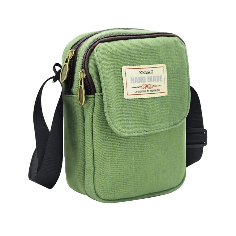 Cartoon Printed Shoulder Handbag Oxford Cloth Square Crossbody Messenger Bags Large Capacity Cosmetic Bag