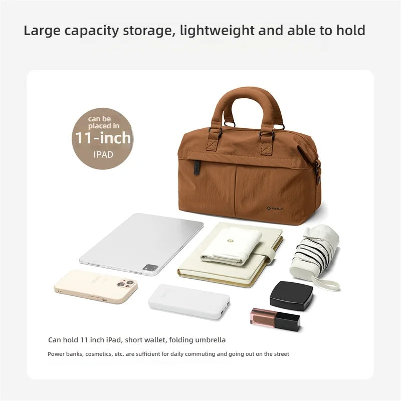 GOLF QUALITY Waterproof Nylon Crossbody Bag for Women Large Capacity Fashion Sling Shoulder Bag with Soft Handle Versatile