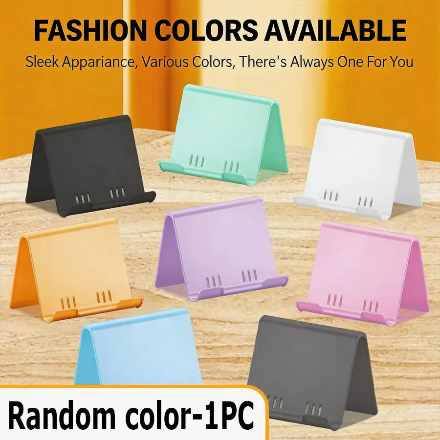 Portable Foldable Adjustable Desk Phone Stand Universal Cellphone Holder Cradle Compatible with iPhone Samsung Mobile Phones