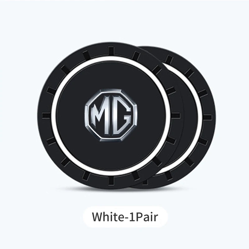 Car Cup Mat Silicone Coaster Non-Slip Waterproof Slot Pads For Morris Garages MG 3 5 6 7 HS ZS GS Hector TF GT ZR RX5 RX8 550