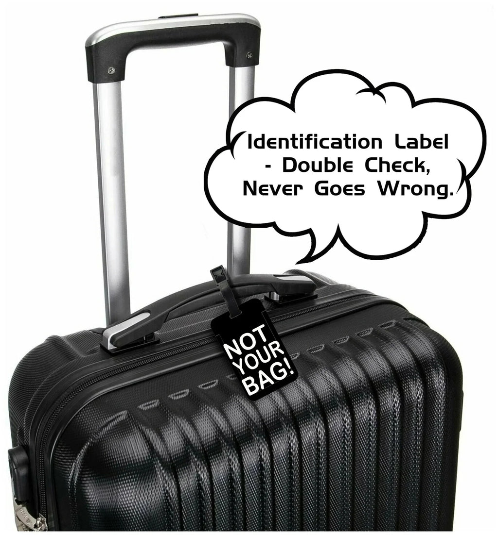 "not your bag" Luggage Tag Suitcase Address Label "no it's not your bag"Luggage Boarding Case Label Name ID Address Clip