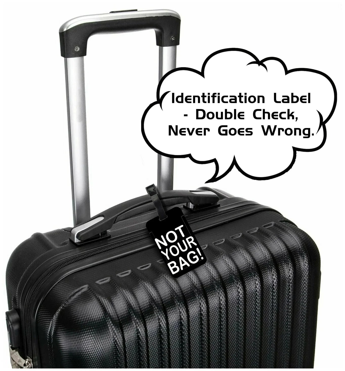 "not your bag" Luggage Tag Suitcase Address Label "no it's not your bag"Luggage Boarding Case Label Name ID Address Clip