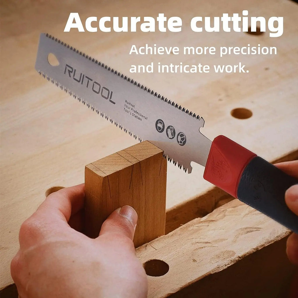 1PC Japanese Pull Saw 3-Edge Teeth Hand Saw SK5 Flexible Blade Non-Slip Handle Wood Saw Folding Saw for Woodworking Tools