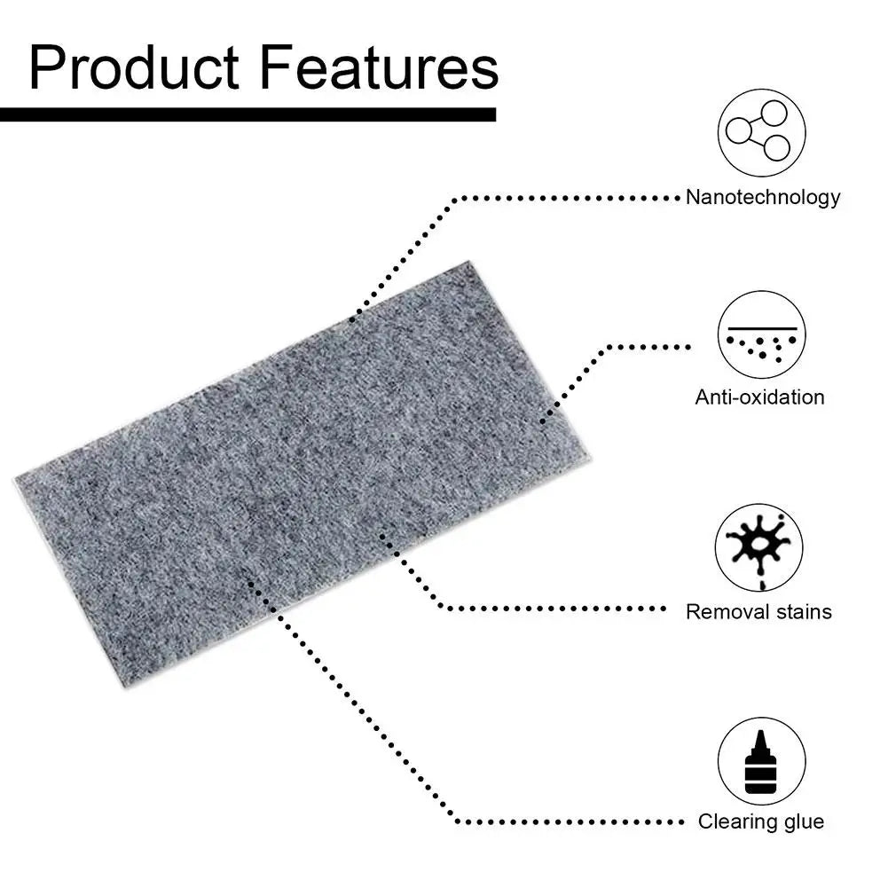 12Pcs Car Scratch Wiping Cloth Nano Flash Fabric Car Scratches Water Stain Cleaning Scratch Care Car Maintenance