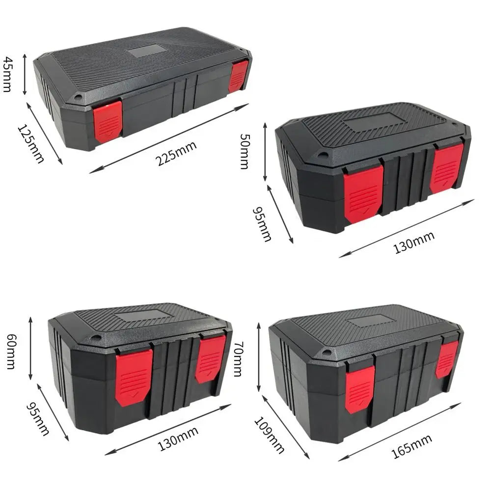 Portable Parts Box Plastic Toolbox Equipment Box Multi-function Instrument Protection Box Tool Organizer Tool Storage Bags