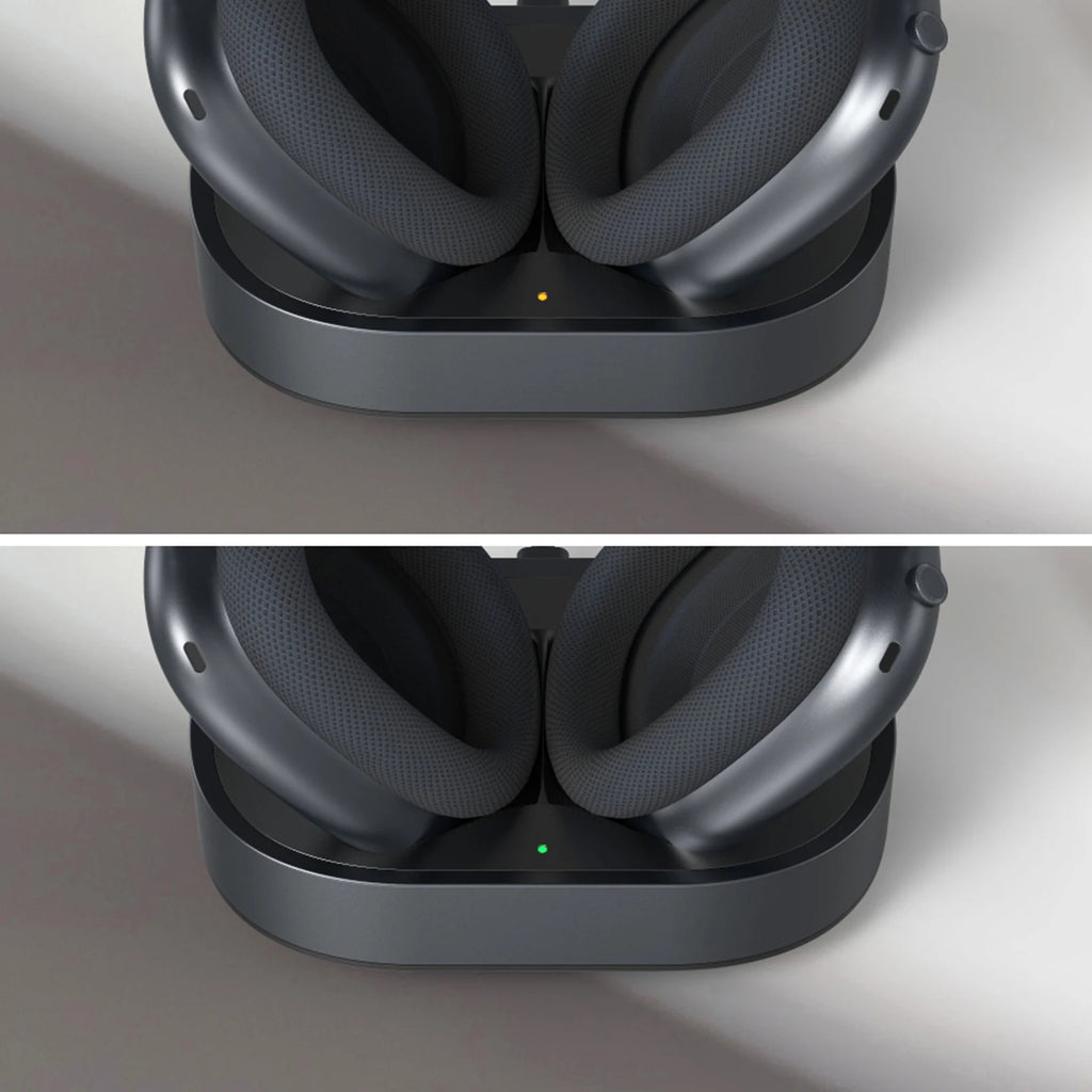 Magnetic Headset Charger Dock for AirPods Max Headphones Desktop Headset Holder USB-C with Dual Connectors Anti-Scratch