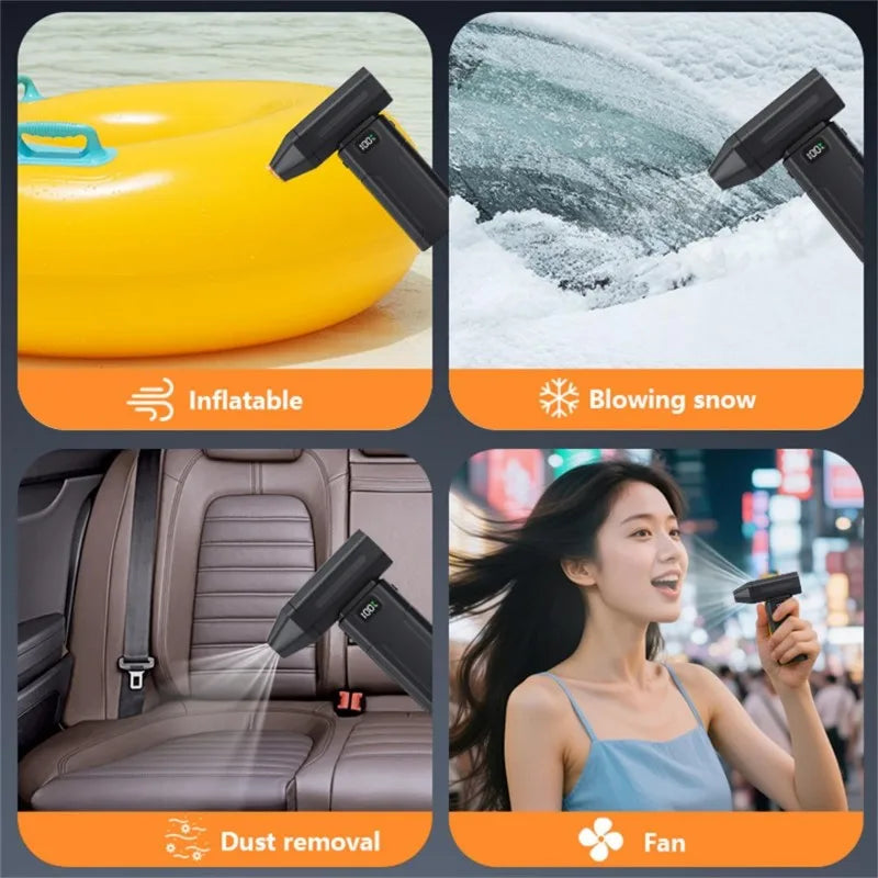 Mini Air Blower 150000RPM X8 Powerful Dust Vacuum Cleaner Strong Wind Violent Fan Turbo Jet Blower For Car Cleaning Tool