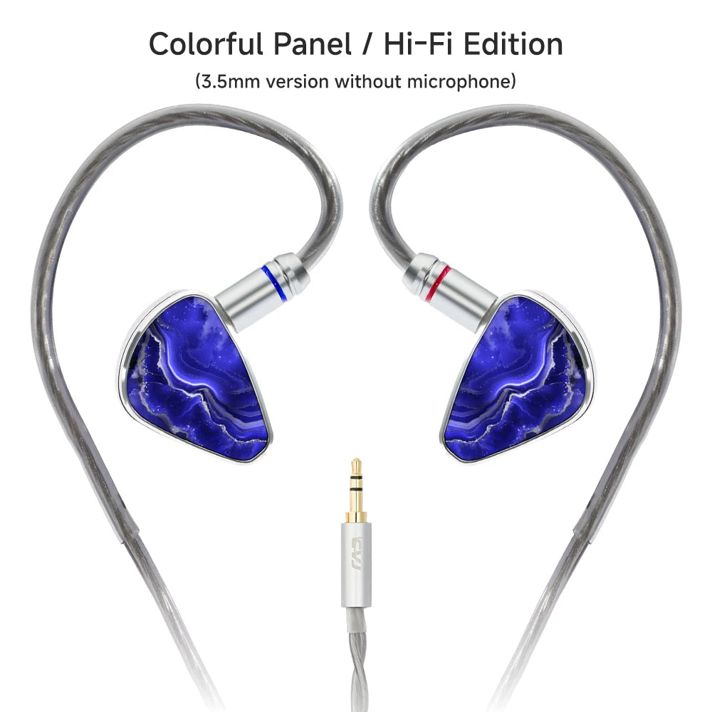 CVJ KIRA In Ear Monitors 10mm Dynamic Driver Earphones Strand Silver-Plated Braided HIFI IEM Cable 3.5MM/4.4MM/Type-c Optional
