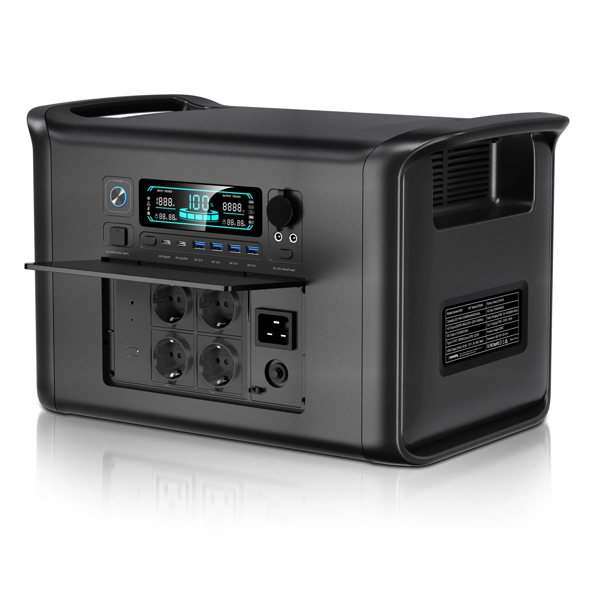 CTOLITY 345Wh/1024Wh/2048Wh Generator Portable Mobile Power Station 400W Solar Panel For Outdoor Camping Energy Storage