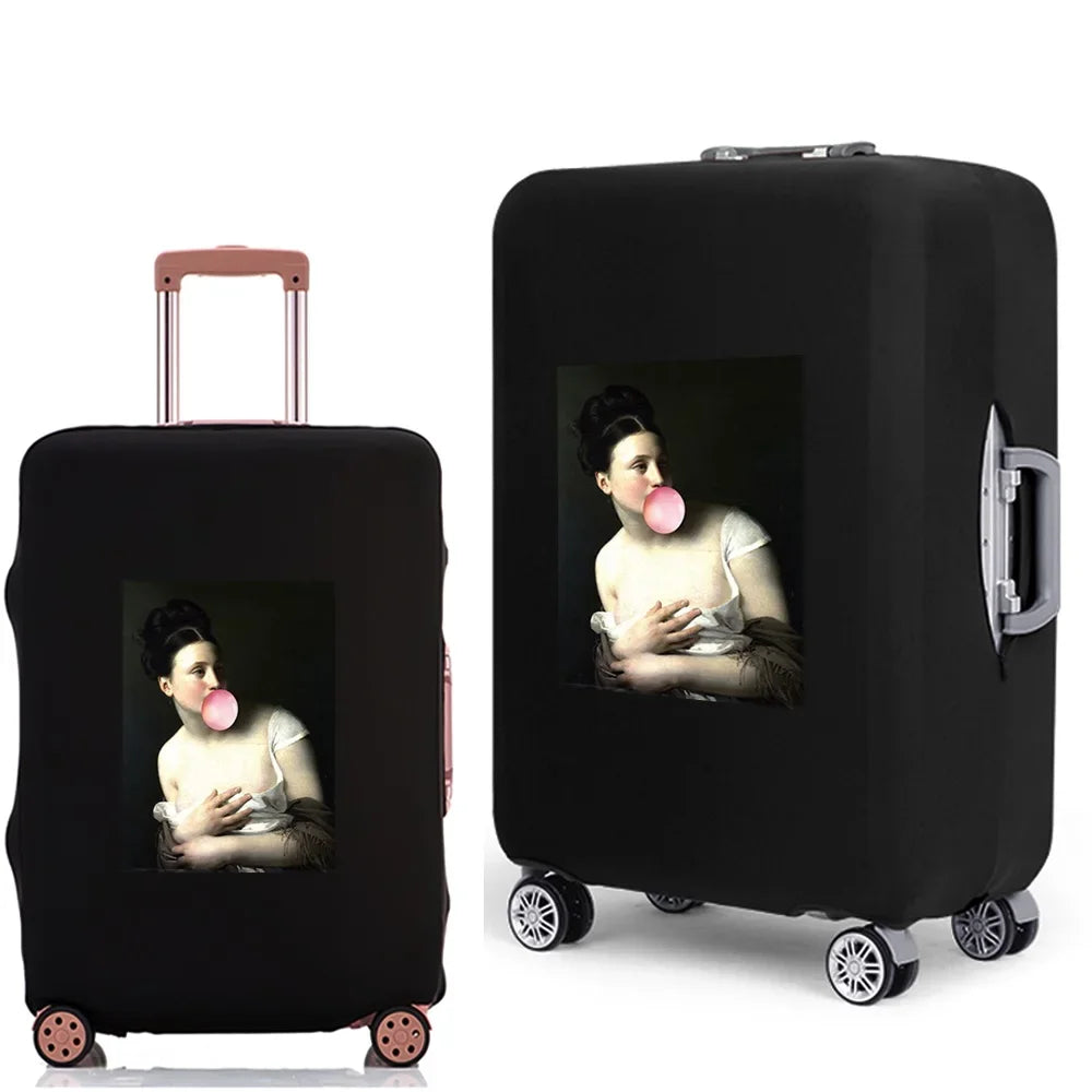 Luggage Case Suitcase Protective Cover 2022 New Funny Pattern Travel Elastic Luggage dust-proof Cover Apply 18-28 Suitcase