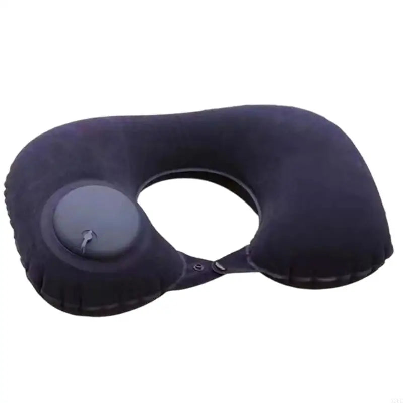 Inflatable Pillow for Cervical Support During Airplanes Car Ride and Rest Breaks Portable Easy Setups Designs X3UC