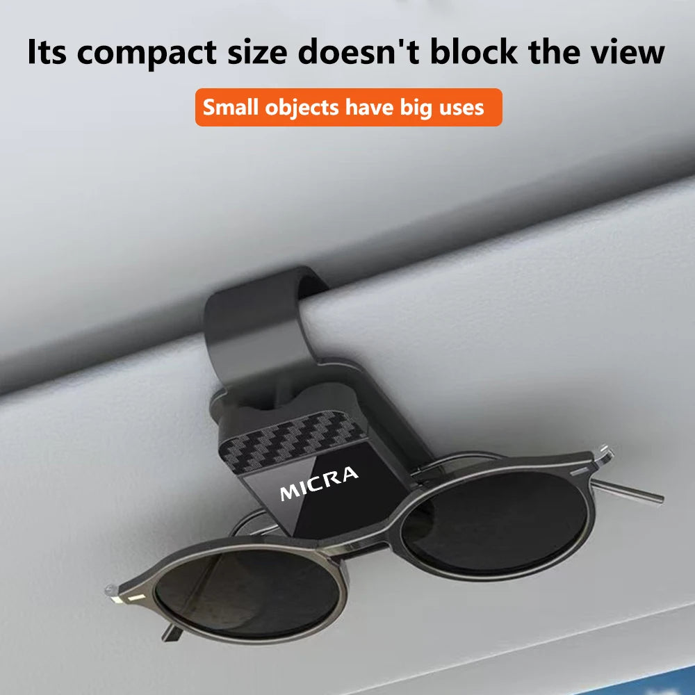 Car Sun Visor Glasses Sunglasses Storage Clip Holder For Nissan Altima Juke Leaf Micra Note Qashqai Rogue Tiida X-trail Patrol