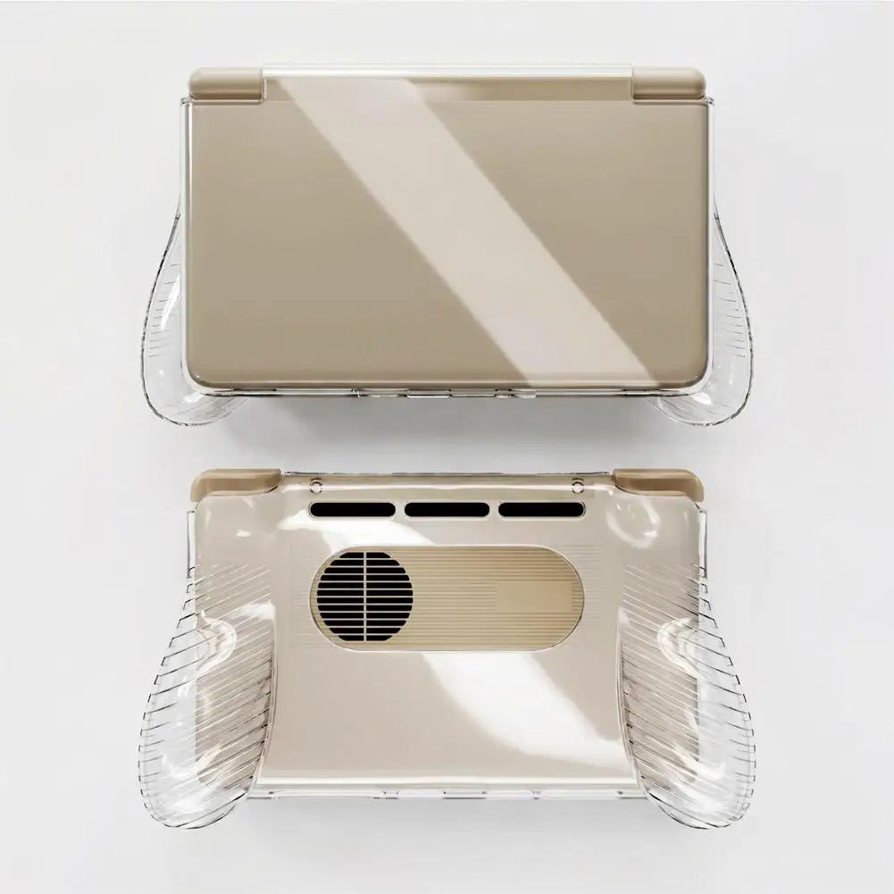 For AYN Thor Clear Flip Protective Case Shockproof Soft TPU Cover Handheld Gaming Console Shell With Ergonomic Grip