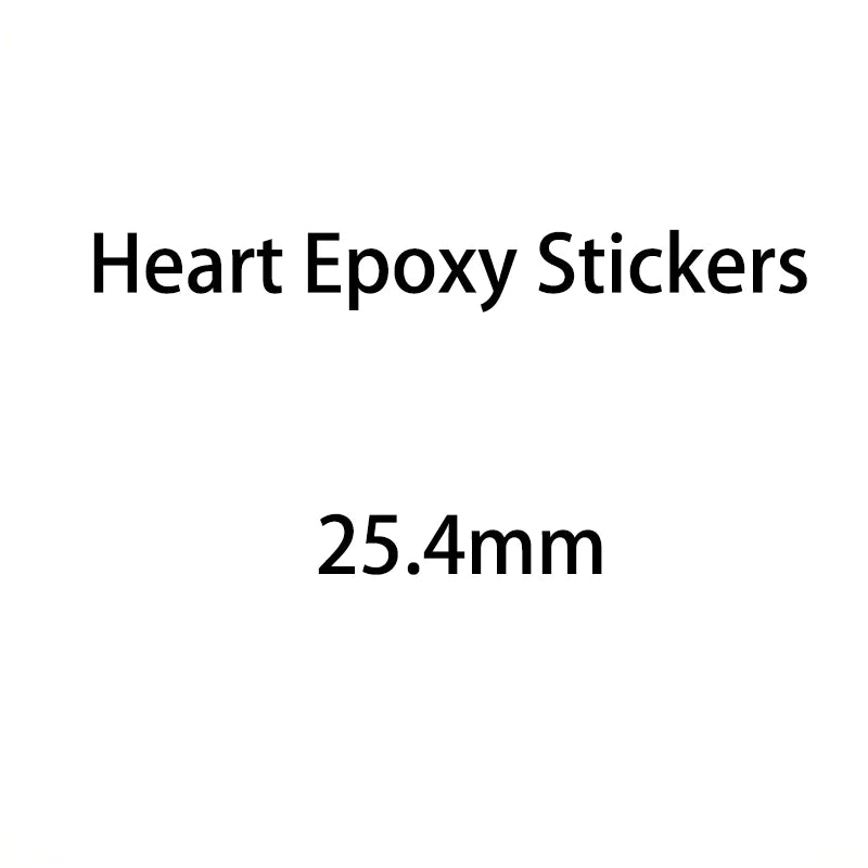 50/100/200/500pcs 3D Clear Epoxy Stickers Round Square Heart Oval Dome Adhesive Stickers Domed Cups for DIY Jewelry Making