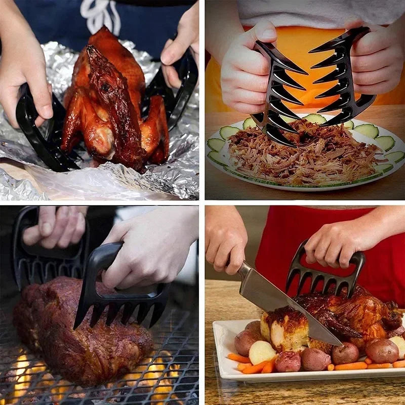 BBQ Fork Bear Claw Fruit Vegetable Slicer Cutters Cooking Tools BBQ Accessories Meat Shredder Strong Pulled Pork Puller