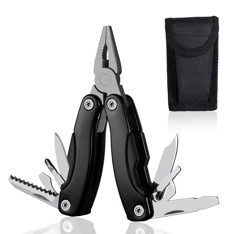Mini Pocket Multitool Pliers Set, Multi Function Survival Tool for Camping Hiking, Gift for Men